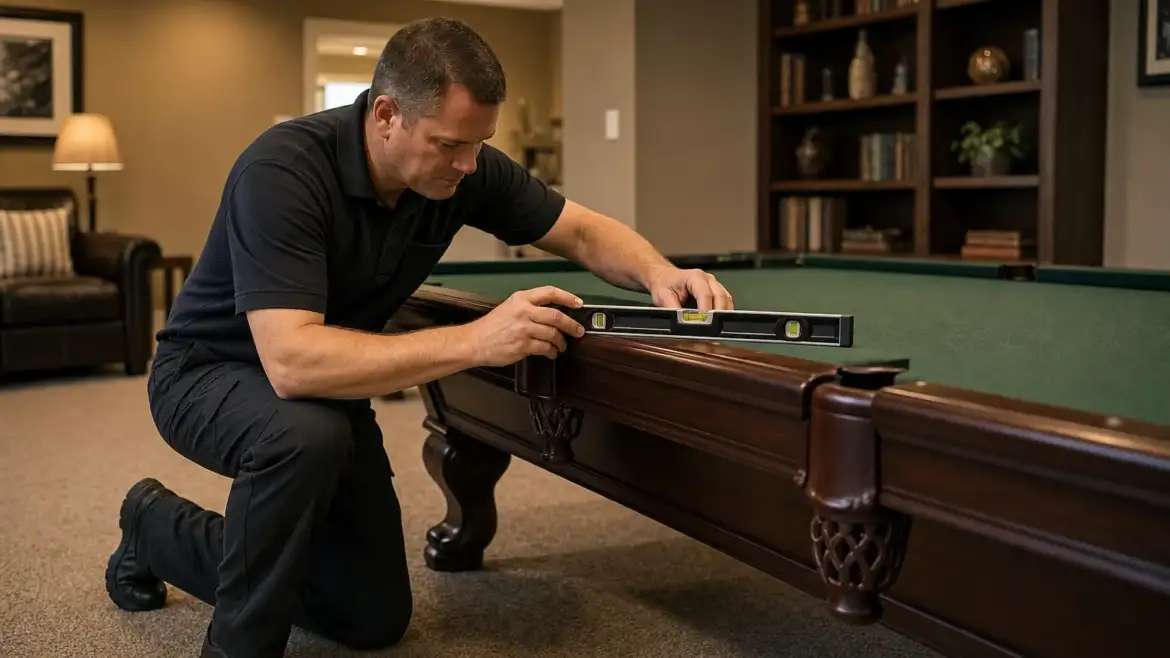 How to Level a Pool Table on Carpet