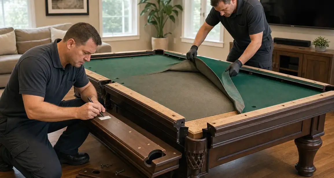 Pool Table Disassembly Tips Before a Home Move