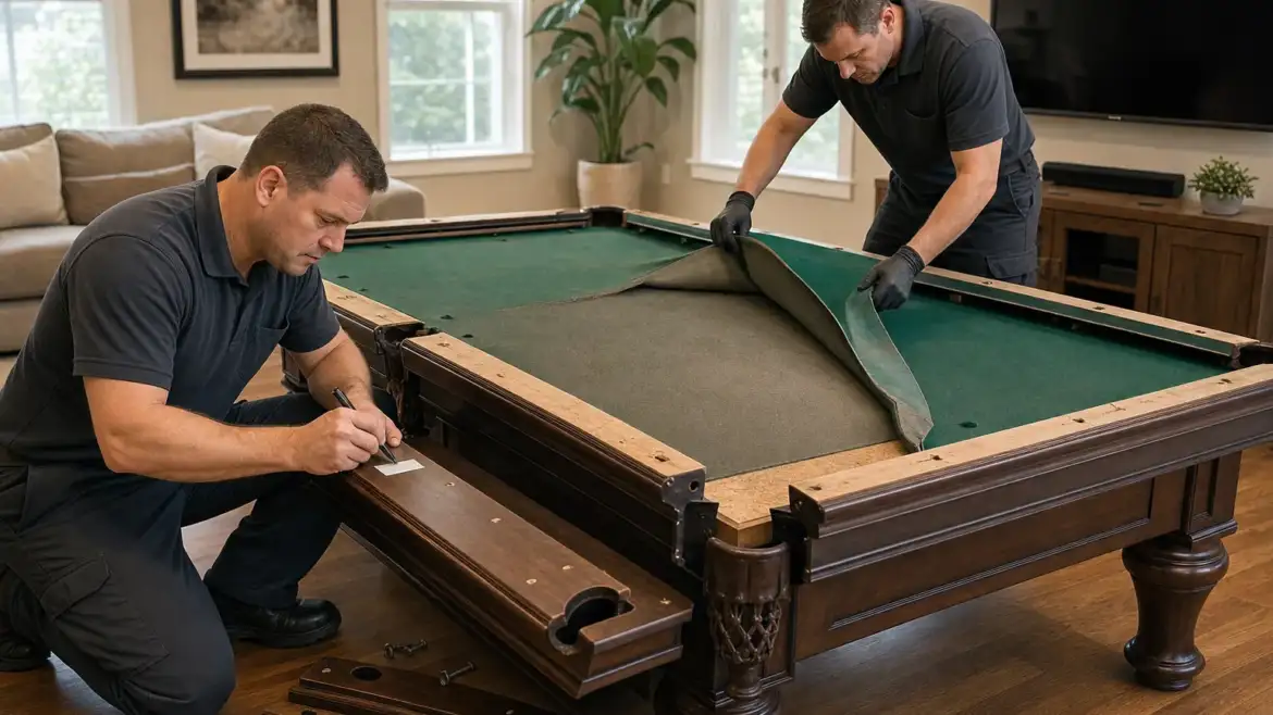 Pool Table Disassembly Tips Before a Home Move