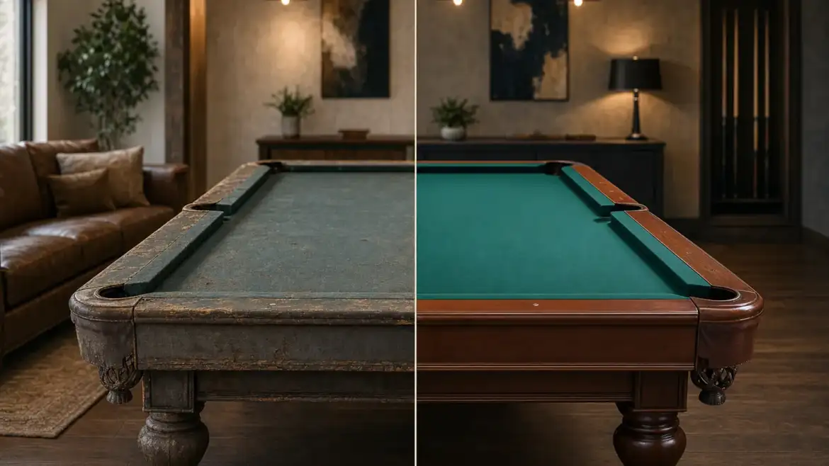 When to Restore vs Replace Your Old Pool Table