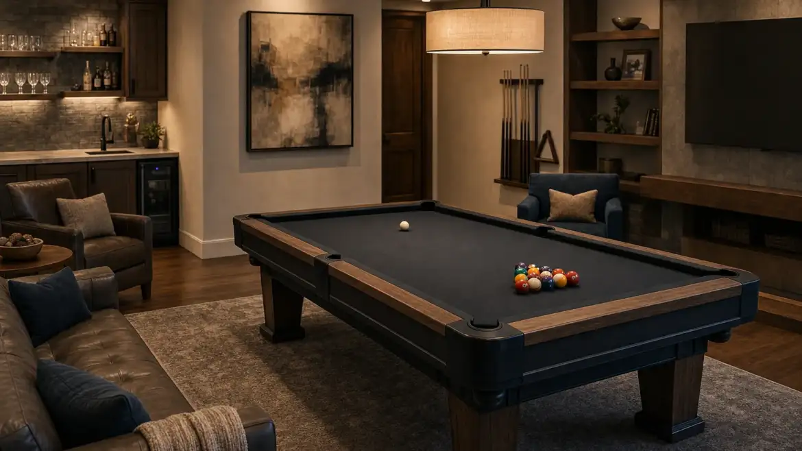 Game Room Design Tips With Pool Tables