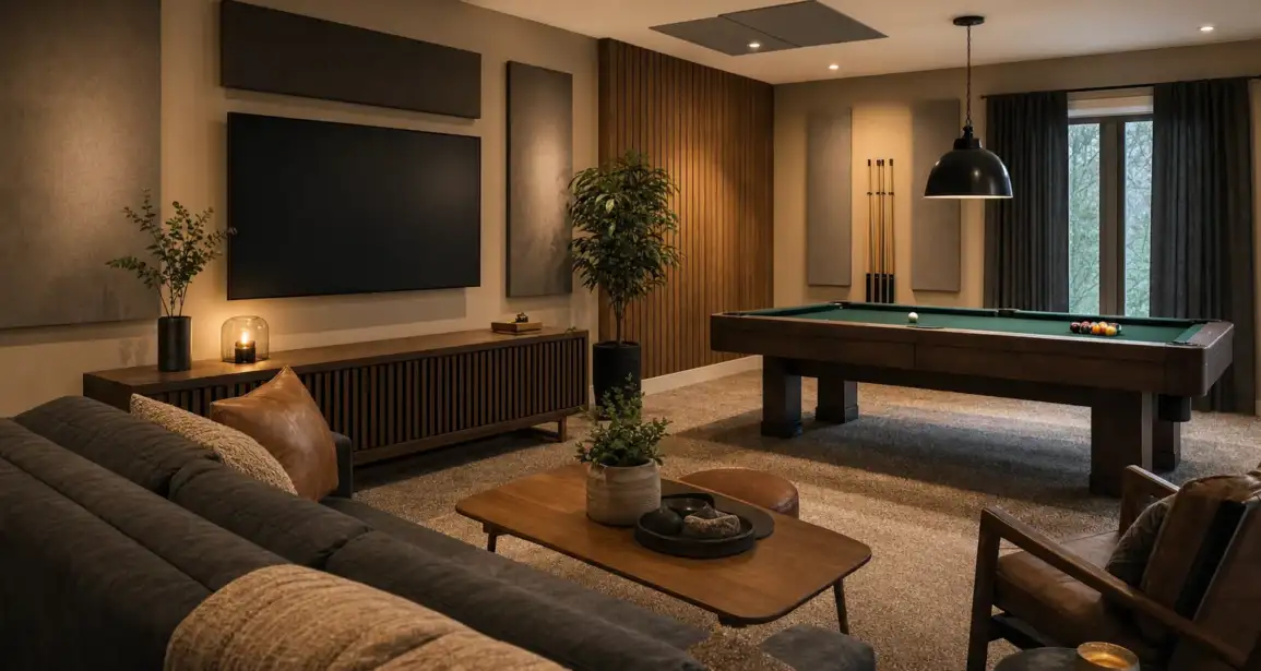 Game Room Soundproofing and Acoustic Design