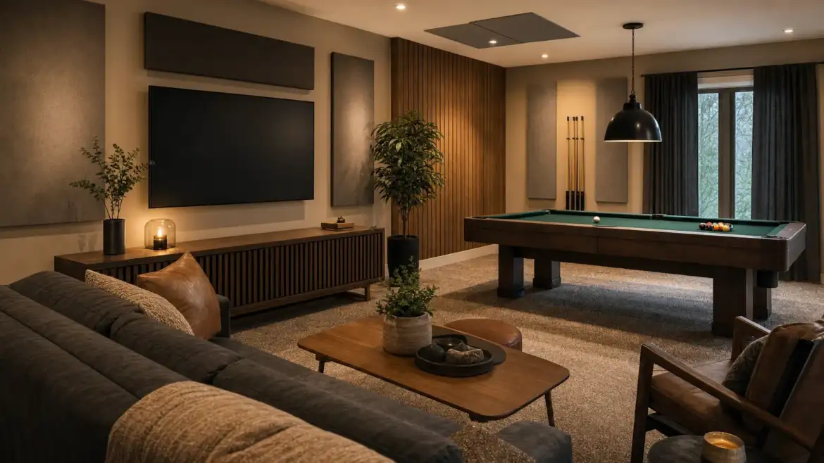 Game Room Soundproofing and Acoustic Design