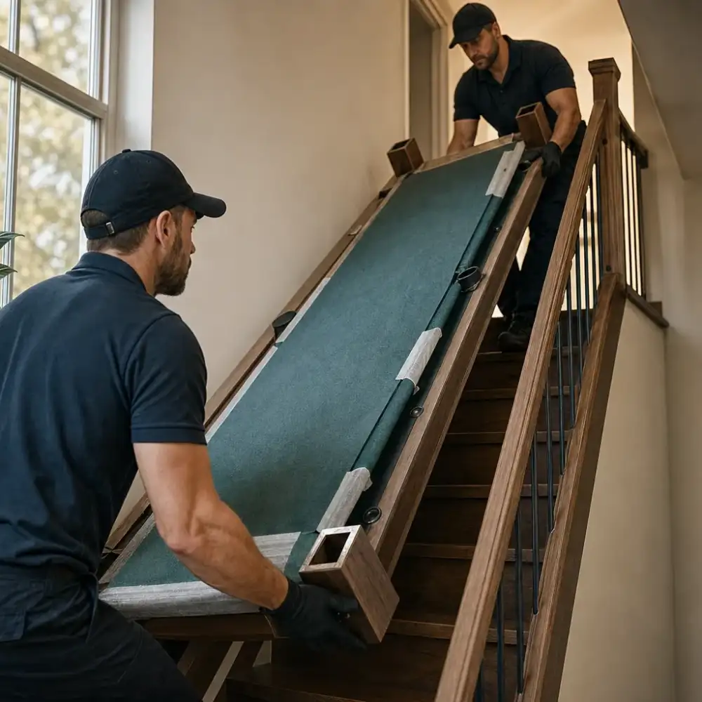 Moving Pool Tables Up Stairs or Tight Spaces