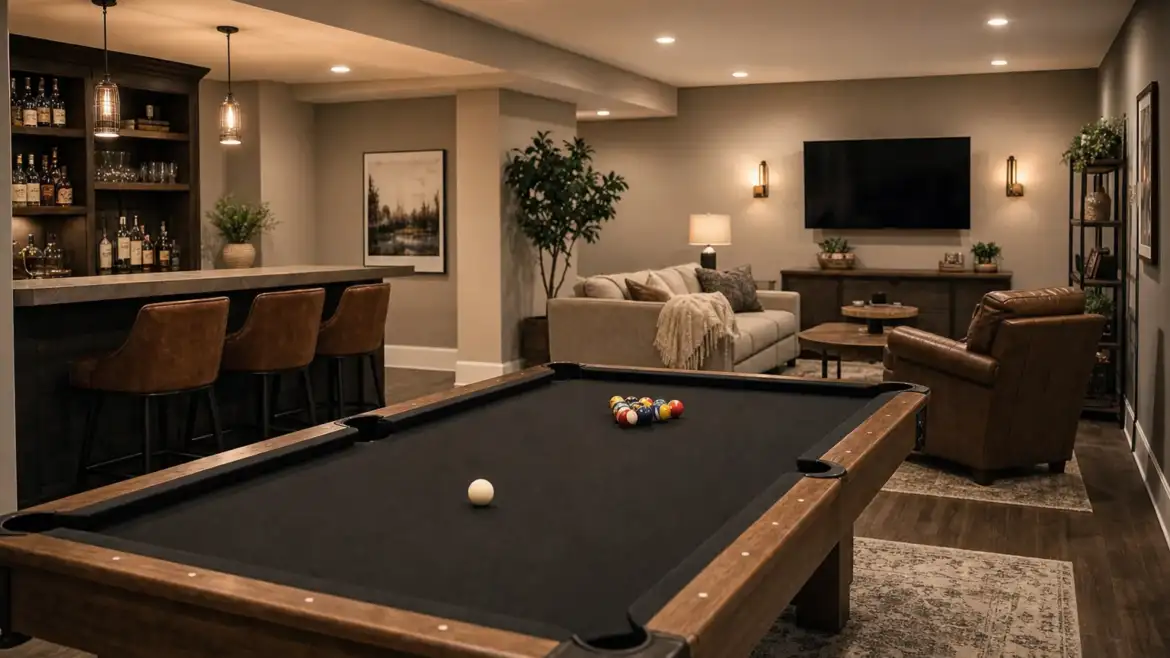 Converting Basement Space Into Game Room